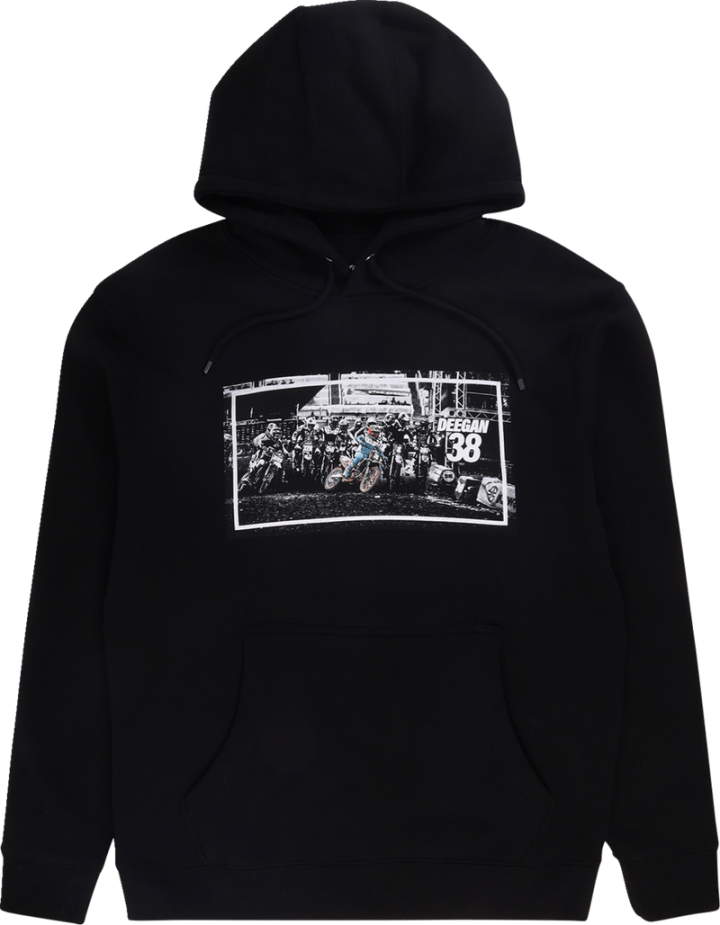 Deegan Apparel Holeshot Hoodie - Black - Small DMTFP3003BLKS