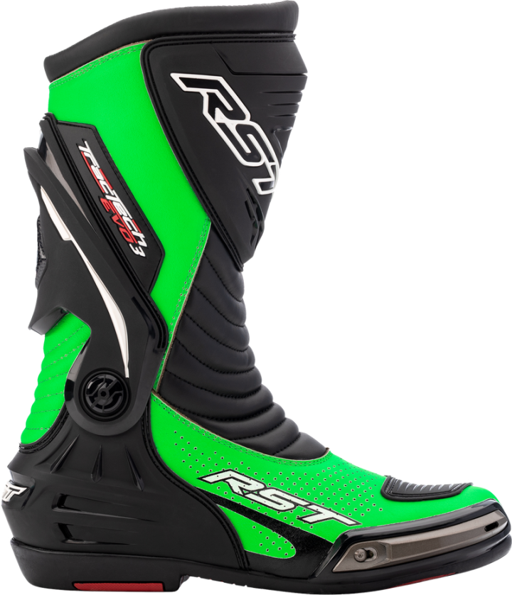 RST Tractech Evo Iii Sport Ce Boot Neon Green / Black Sz 10 556-2101243