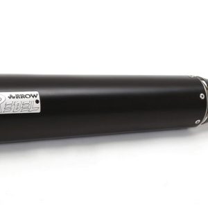 Arrow Kawasaki Z 900rs'18 Homologated Nichrom Dark Rebel Silencer With Welded Link Pipe And Aluminium End Cap 74506rba