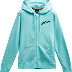ALPINESTARS Women's Ageless Zip Hoodie - Light Aqua/Black - 2XL 12325180072122X