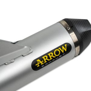 72623pk Arrow Husqvarna 701 Enduro Supermoto 17-24 Homologated Titanium Race Tech Silencer With Carbon End Cap For Arrow Link Pipes 72623pk