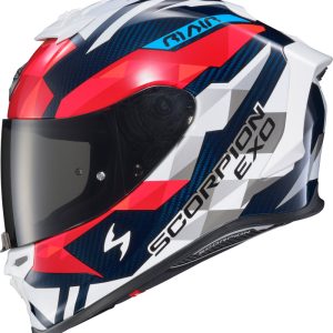 Exo-R1 Air Full Face Helmet Carbon Rastor Red/Wht/Blue Xl