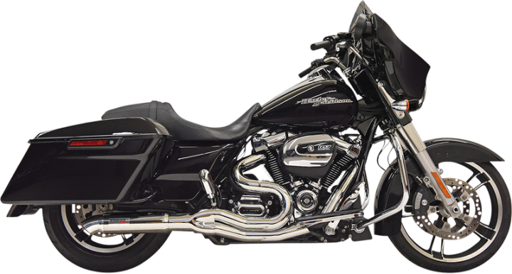 BASSANI XHAUST 2:1 Exhaust - Chrome Glide /Road King 2017-2024 1F88C