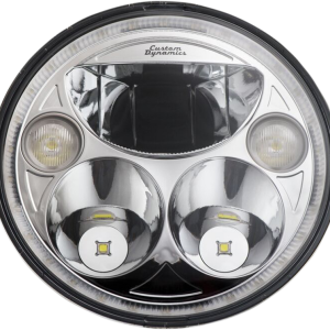 CUSTOM DYNAMICS 7" TruBEAM® Headlamp - Chrome - Chief CDTB-7-I-C