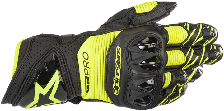 ALPINESTARS GP Pro R3 Gloves - Black/Fluo Yellow - 3XL 3556719-155-3XL