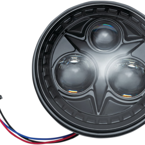 KURYAKYN 5.75" Orbit Headlight - Black 2475