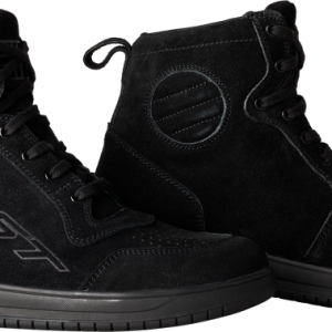 RST Womens Hitop Moto Sneaker Ce Black Suede Sz 9.5 556-3062041