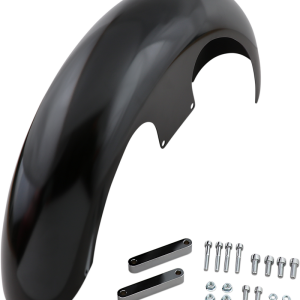 KLOCK WERKS Slicer Front Fender - Black - Steel - 21" KWF-04-0461