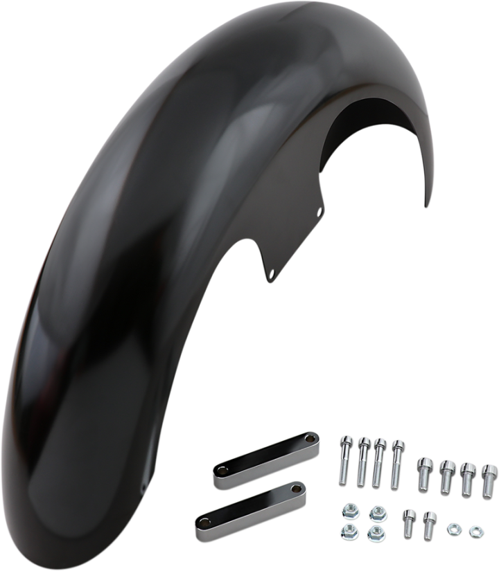 KLOCK WERKS Slicer Front Fender - Black - Steel - 21" KWF-04-0461