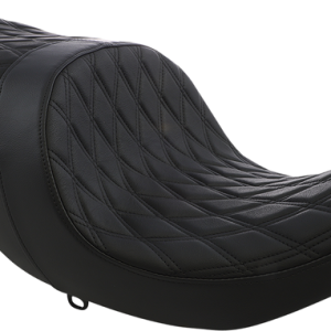 DRAG SPECIALTIES Low Profile Touring Seat - Black - Smooth - Vinyl - '14-'22 Indian 0810-2273