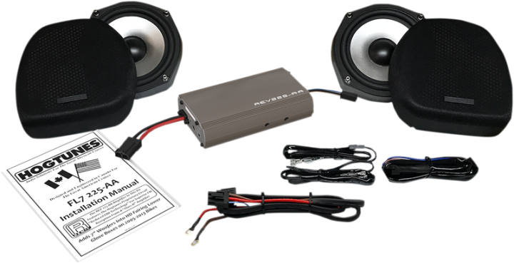 HOGTUNES 7" Woofer/Amp Kit - Lower Fairing FL7 225-AA