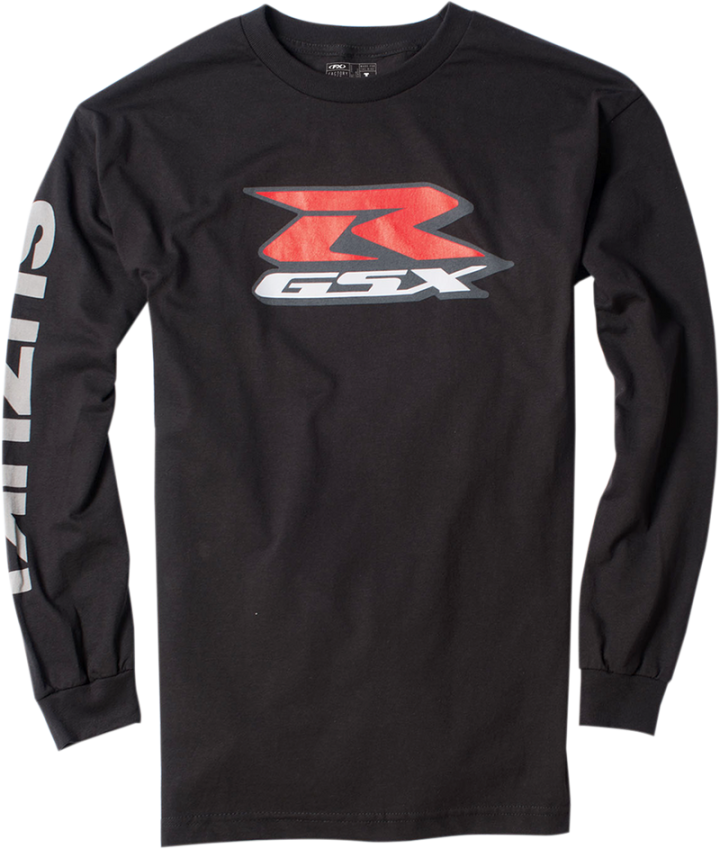 FACTORY EFFEX Suzuki GSXR Long-Sleeve T-Shirt - Black - Large 17-87414