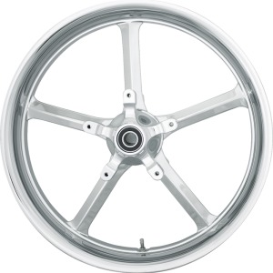 COASTAL MOTO Front Wheel - Rockstar - Dual Disc/No ABS - Chrome - 21"x3.25" - FL 1502-ROC-213-CH