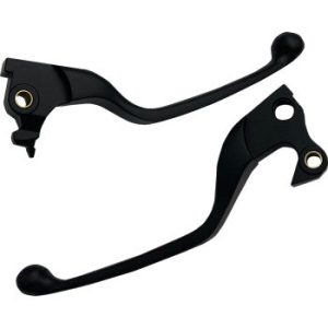 DRAG SPECIALTIES Lever Set - Narrow - Black 0610-2313