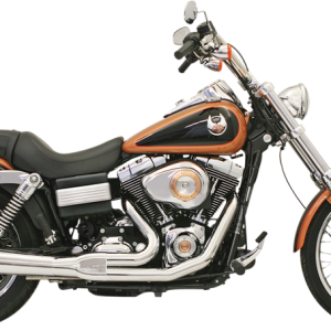 BASSANI XHAUST Road Rage Exhaust - Chrome - Short - '06-'17 FXD 13112J