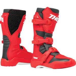 THOR Youth Blitz XR Boots - Red/Charcoal - Size 6 3411-0757