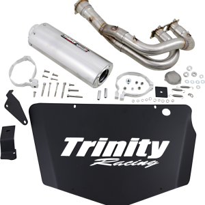 TRINITY RACING Single Stinger Exhaust - Brushed TR-4172F