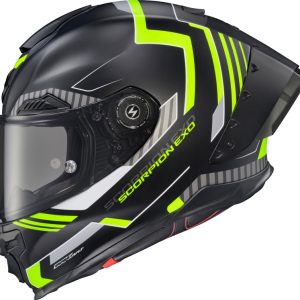 Apex Exo-Warp Full Face Helmet Atarax Black/Hi-Vis Lg