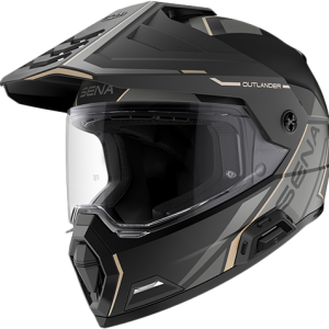 IN STOCK SENA Helmet Outlander Matt Black Lg OUTLANDER-MB00L1