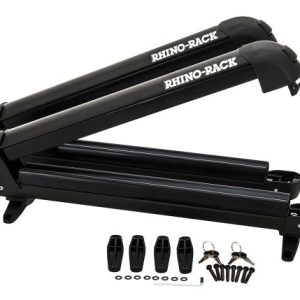 Rhino-Rack Universal Ski/Snowboard Carrier - Fits 4 Pairs of Skis or 2 Snowboards - Black 574