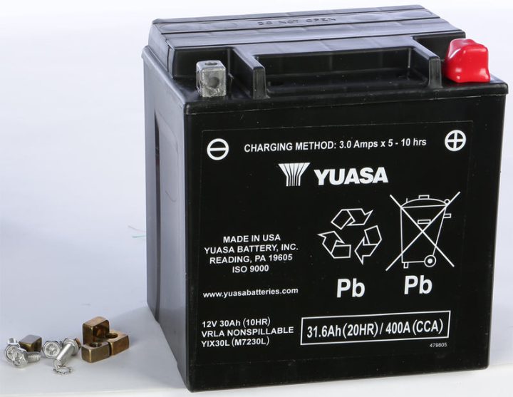 Yuasa Battery Yix30l Sealed Factory Activated 49-1976