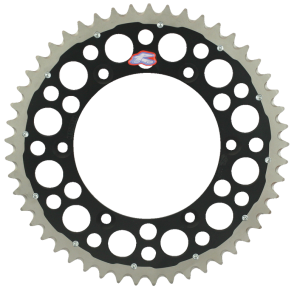 RENTHAL Twinring™ Rear Sprocket - 52 Tooth - Black 2240-520-52GPBK