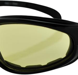 ZAN HEADGEAR Arizona Sunglasses - Shiny Black - Yellow EZAZ001Y