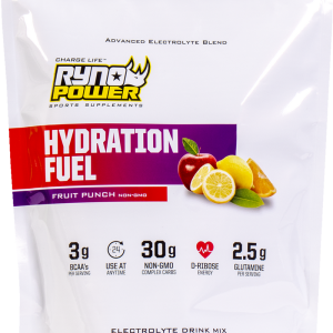 RYNO POWER Hydration Fuel Drink Mix - Fruit Punch - 1 lb - 10 Servings 1LB-HYD-FP