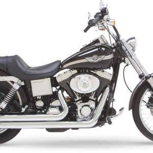 VANCE & HINES Big Shots Staggered Exhaust System - Chrome - Dyna 17912