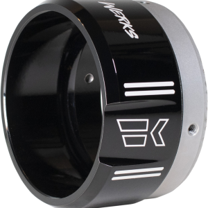 KHROME WERKS 4-1/2" Klassic Tip - Right - Black Powdercoat 200659P