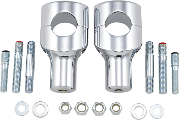 DRAG SPECIALTIES Risers - Big Buffalo - 3" - Chrome 0602-0467