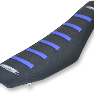 SDG 6-Ribbed Seat Cover - Blue Ribs/Black Top/Black Sides 95926BK