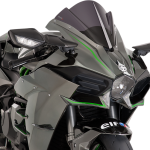 PUIG HI-TECH PARTS Race Windscreen - Dark Smoke - Ninja 7631F