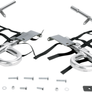 DG PERFORMANCE Nerf Bars - KFX 700 - Natural/Black 60-8370