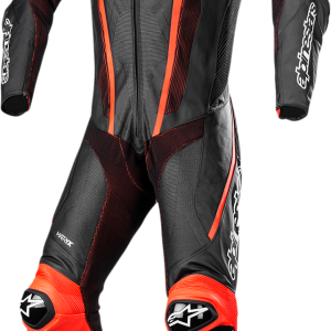 ALPINESTARS Fusion 1-Piece Suit - Black/Red Fluorescent - US 40 / EU 50 3153022-1030-50