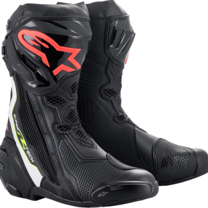 ALPINESTARS Supertech R Boots - Black/Red - US 10.5 / EU 45 2220021-1236-45
