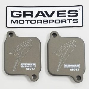 Graves Motorsports smog block off plates for GSXR1000 17-24 / 2001-2008 /GSX-R 750 /600 AB013