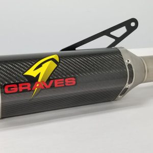 Graves motorsports cat eliminator carbon exhaust system RSV4 2017-2020 EXA-17RSV4-CETC