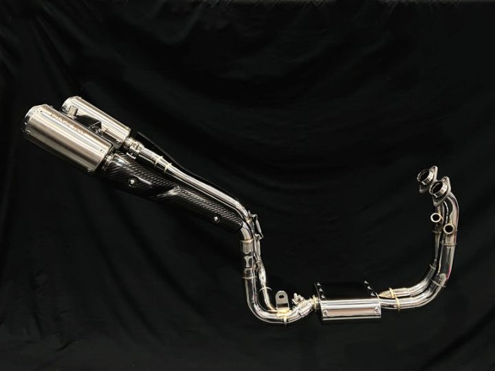 Vandemon CFMOTO 450SR Stainless Steel High Mount Exhaust System 2023-24 VA-180 CFMOTO450SRSSHMEXHA