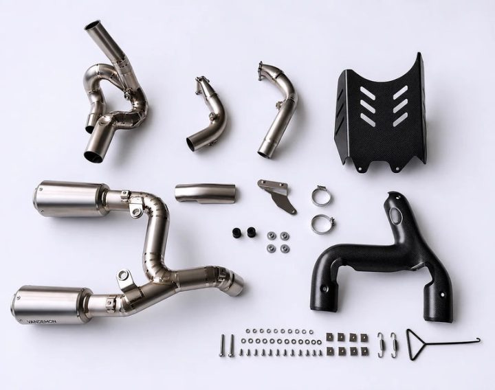 Vandemon Ducati Panigale/ Streetfighter V2 and V2S 890 Titanium High Mount Full Exhaust 2025-2026 DUCV2TIEXHSMESB VA-170