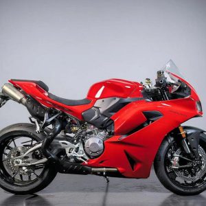 Vandemon 2025 Ducati Panigale V2 and V2S 890 Titanium High Mount Slip-On Exhaust DUCV2TIMESMUFHMB VA-170-2