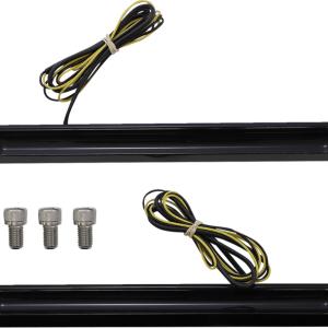 ALLOY ART LED Front Signal Light - FLSTC - Black/Smoke FDH-2