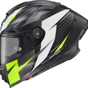 Apex Exo-Warp Full Face Helmet Dilithium Blk/Whit/Hi-Vis 2x