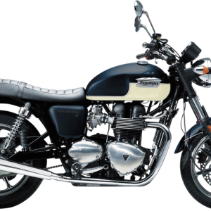 BASSANI XHAUST 3.5" Mufflers - Chrome/Black Triumph Bonneville SE 2009-2016 7B37K