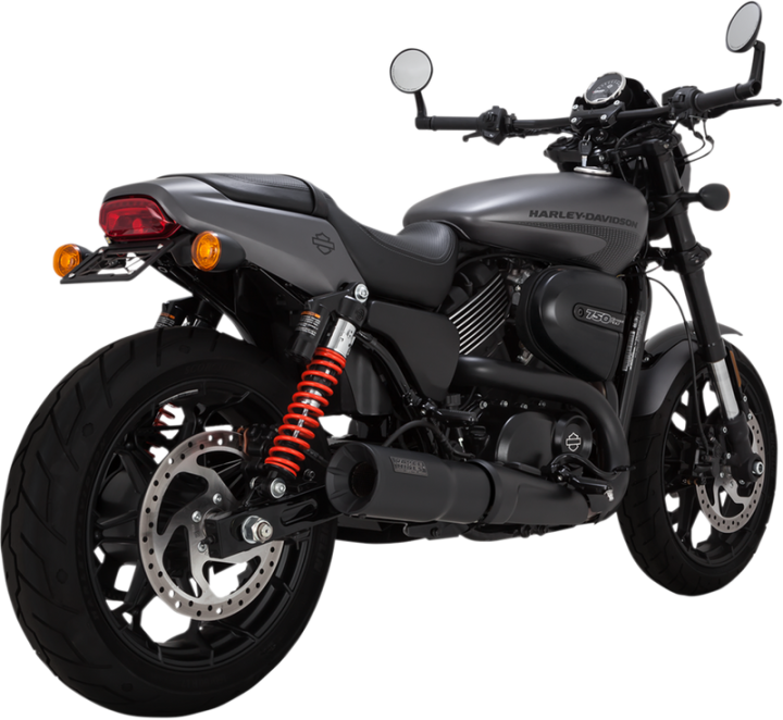 VANCE & HINES Black High Output Muffler Street 500/750 XG/A 47943