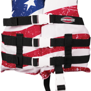 AIRHEAD SPORTS GROUP Child Stars & Stripes PFD Vest - Red/White/Blue 30098-02-A-US