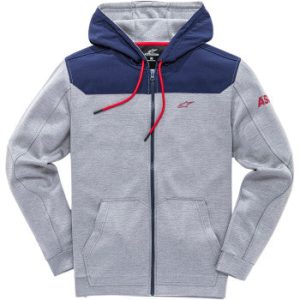 ALPINESTARS Venom Zip Hoodie - Gray/Navy - Medium 101953100-1171M