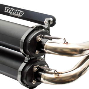 TRINITY RACING Stage 5 Dual Exhaust - Cerakote Black TR-4119D-C2