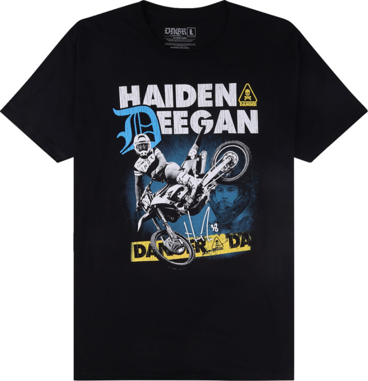 Deegan Apparel Caution T-Shirt - Black - Small DMTSS3023BLKS