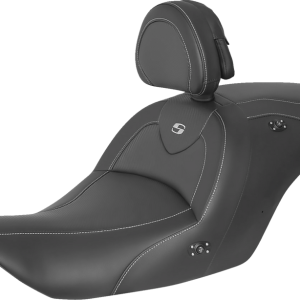 SADDLEMEN Roadsofa Carbon Fiber Heated Seat - Black - with Backrest - GL1800 '14-'17 H23-20-185BRHCT